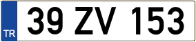 Truck License Plate